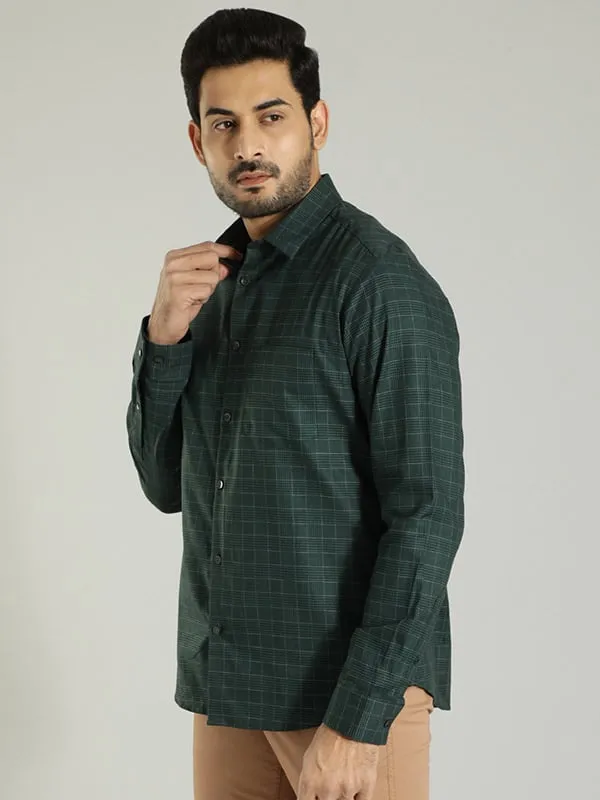 Men Checked Full Sleeve Cotton Shirt