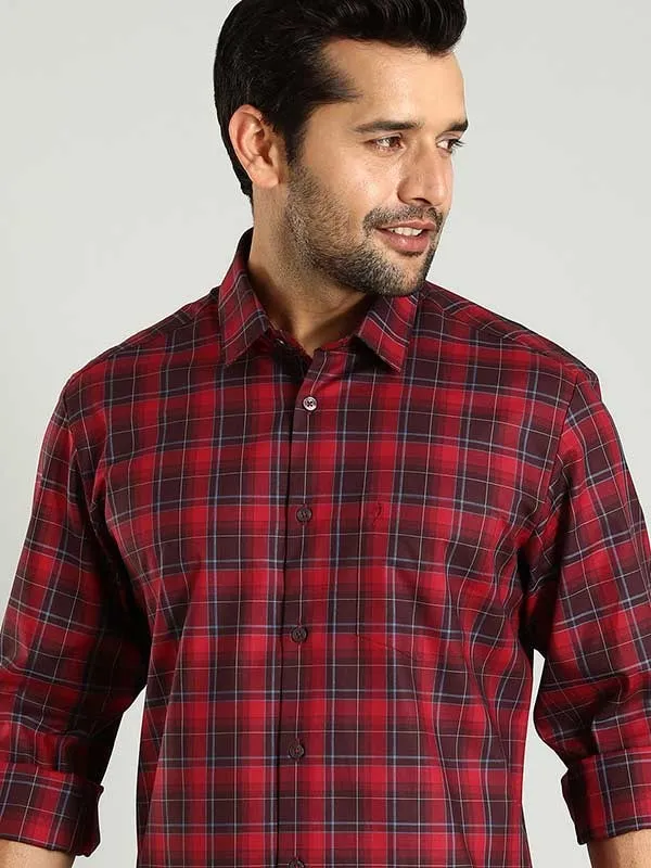 Men Checked Full Sleeve Cotton Shirt