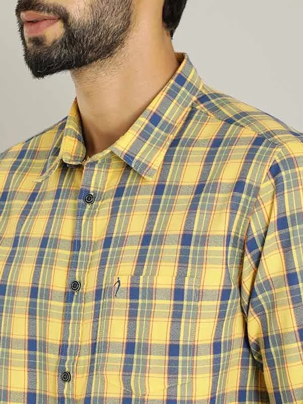 Men Checked Full Sleeve Cotton Shirt