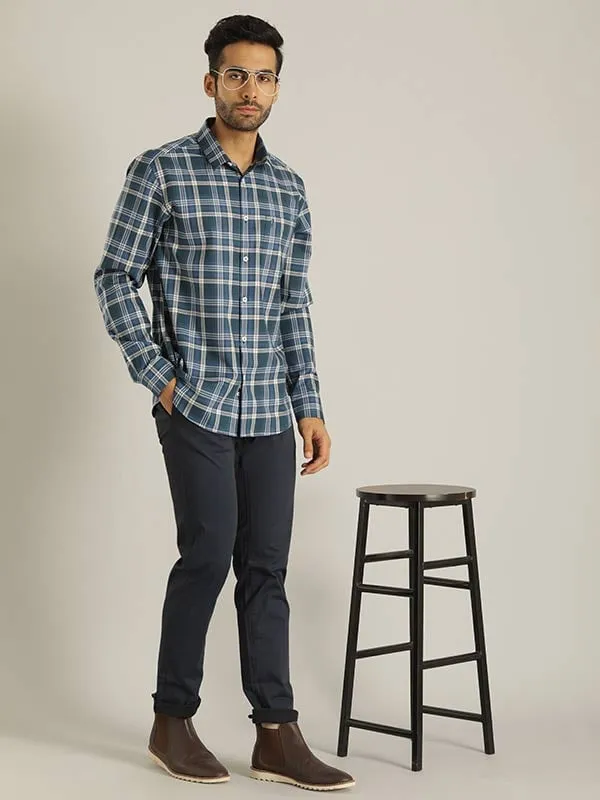 Men Checked Full Sleeve Cotton Shirt