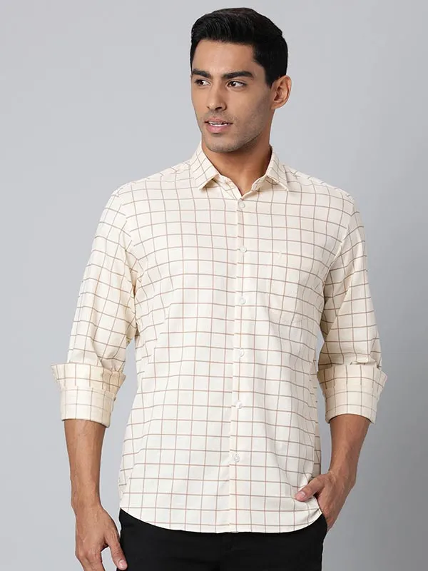 Men Checked Full Sleeve Cotton Shirt