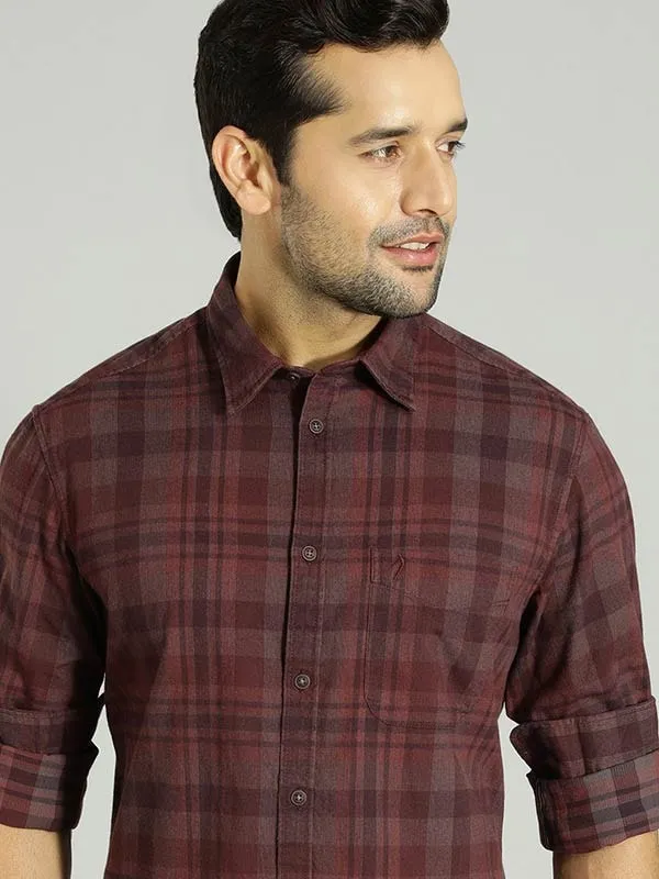 Men Checked Full Sleeve Cotton Shirt