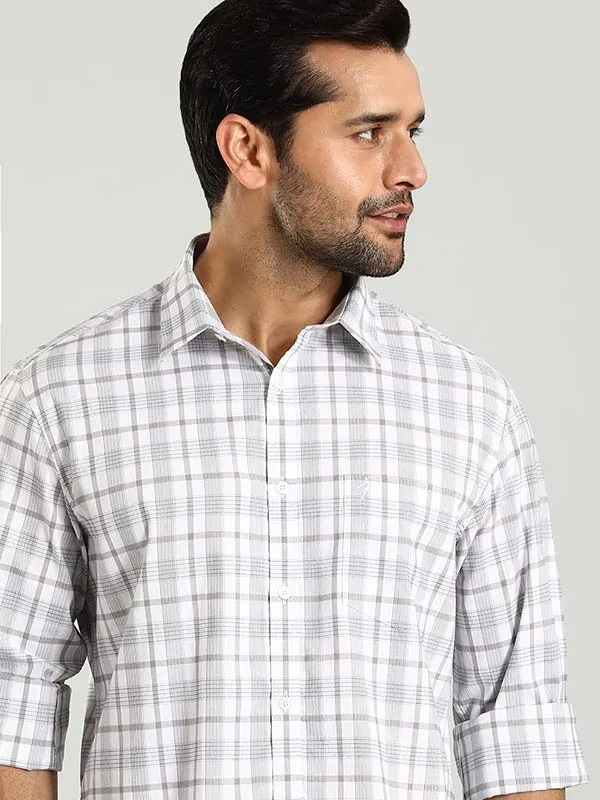 Men Checked Full Sleeve Cotton Shirt