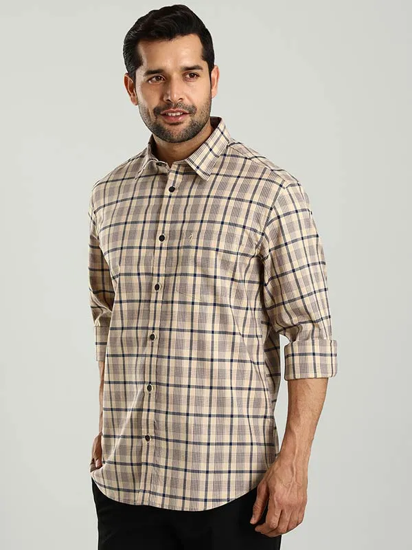 Men Checked Full Sleeve Cotton Shirt