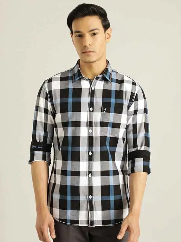 Men Checked Full Sleeve Cotton Shirt