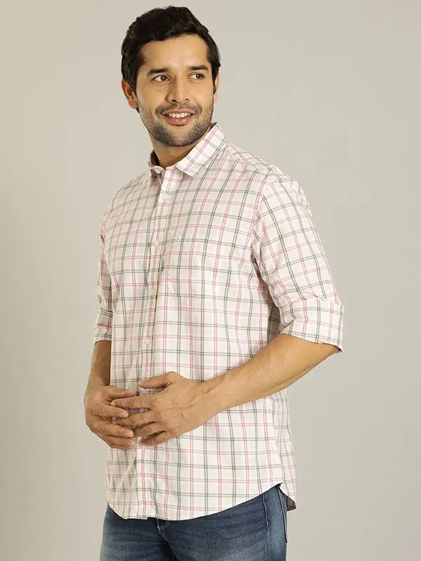 Men Checked Full Sleeve Cotton Shirt