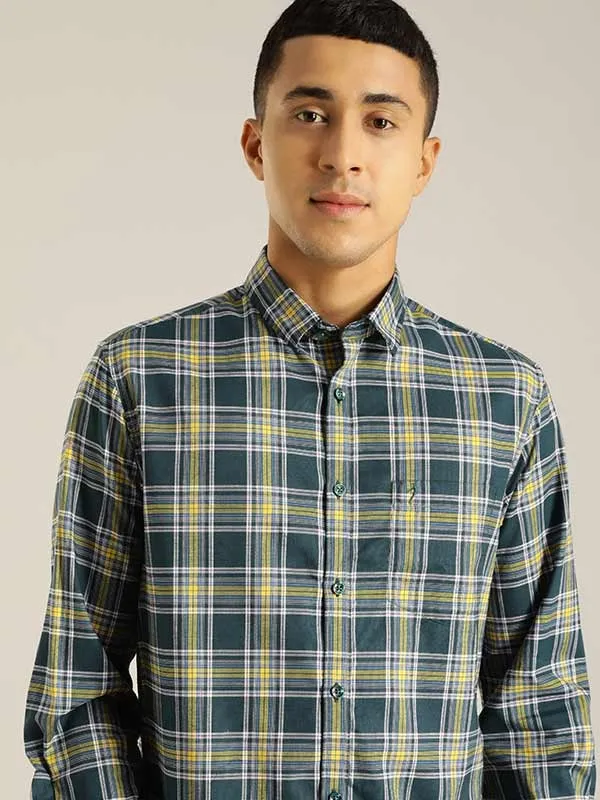 Men Checked Full Sleeve Cotton Shirt