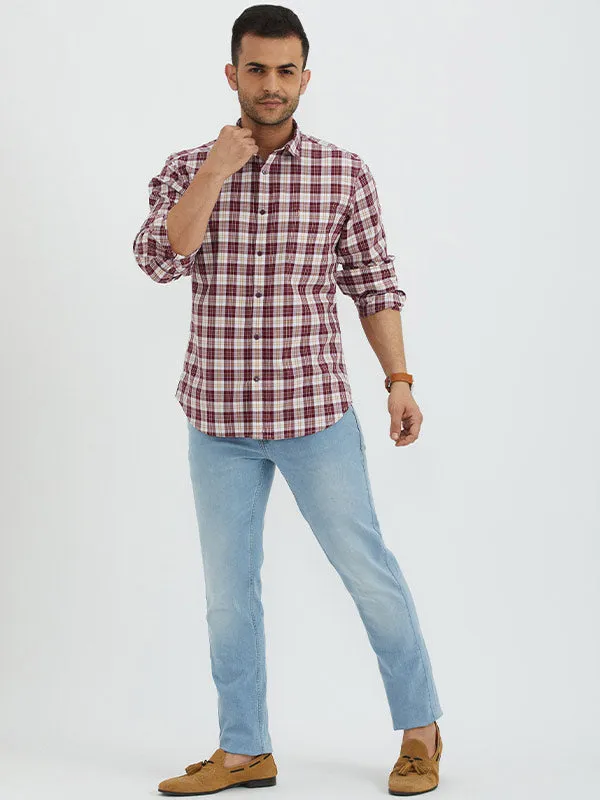 Men Checked Full Sleeve Cotton Shirt