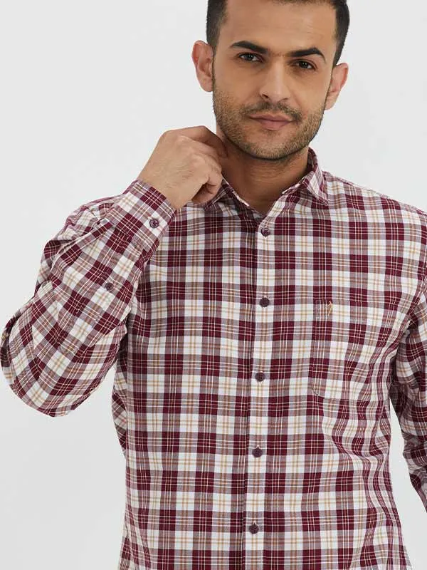 Men Checked Full Sleeve Cotton Shirt