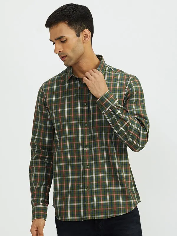 Men Checked Full Sleeve Cotton Shirt