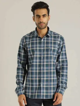 Men Checked Full Sleeve Cotton Shirt