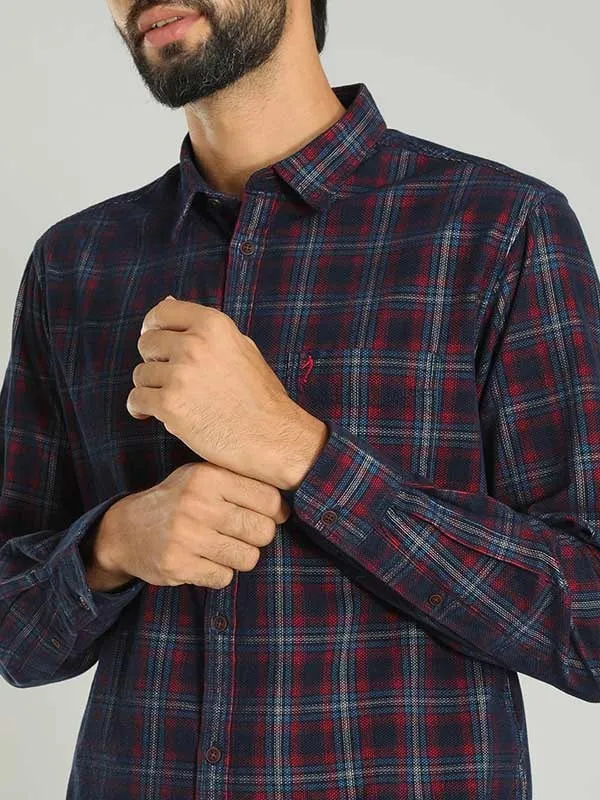 Men Checked Full Sleeve Cotton Shirt