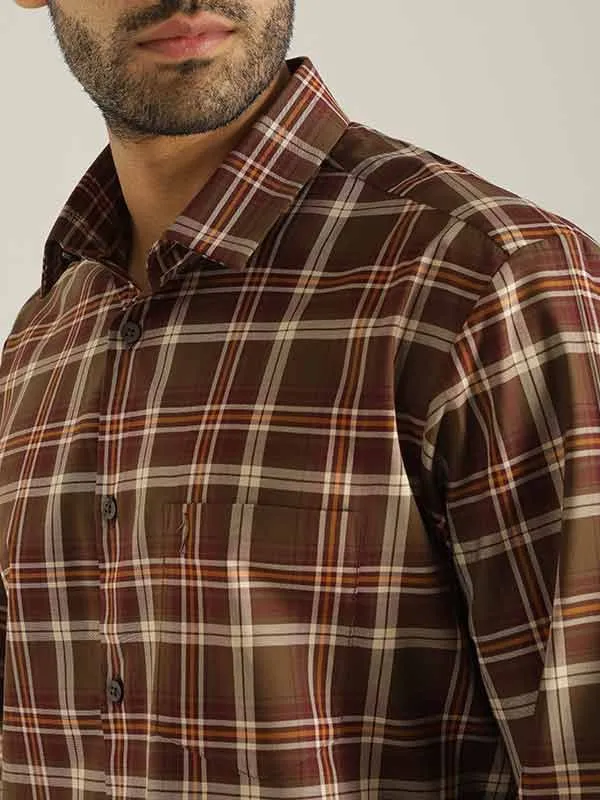 Men Checked Full Sleeve Cotton Shirt