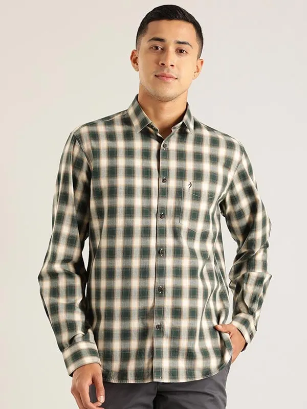 Men Checked Full Sleeve Cotton Shirt