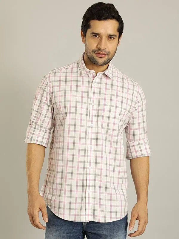 Men Checked Full Sleeve Cotton Shirt