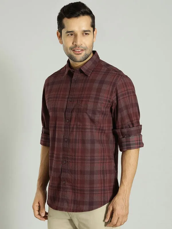 Men Checked Full Sleeve Cotton Shirt