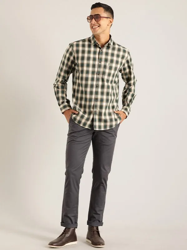 Men Checked Full Sleeve Cotton Shirt