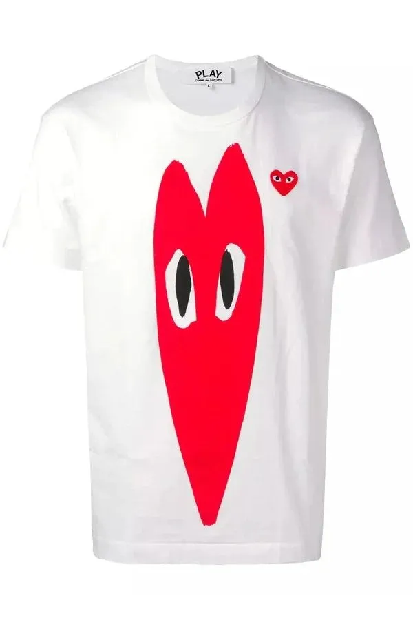 Men's Play T-shirt with Big Red Heart