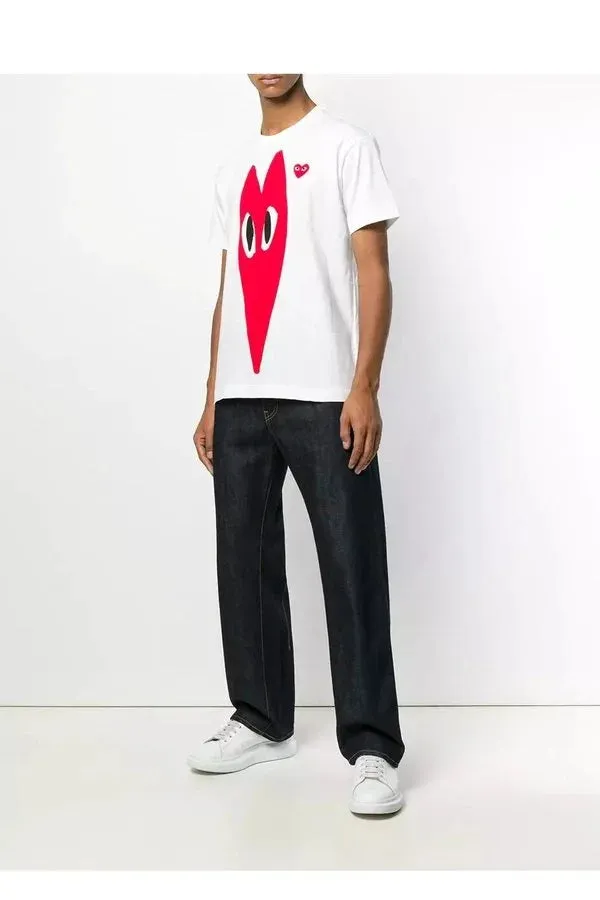 Men's Play T-shirt with Big Red Heart