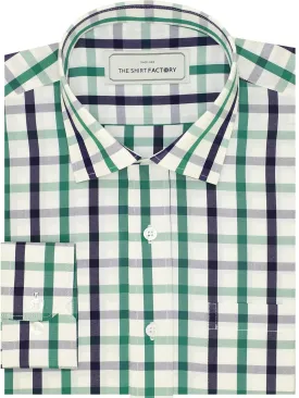 Men's Premium Cotton Twill Check Shirt - Multicolor Checks (1314)