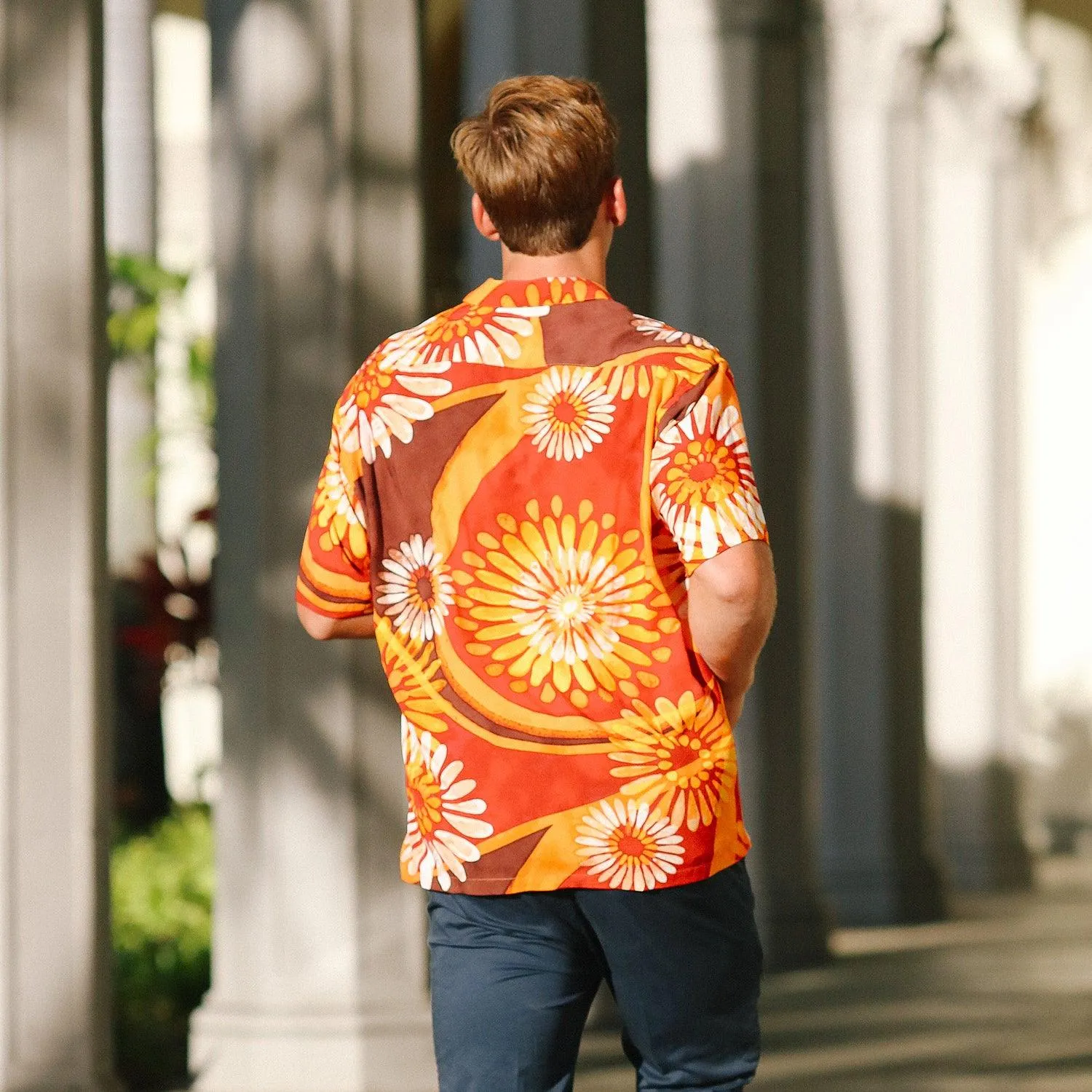 Men's Retro Shirt - Flower Explosion