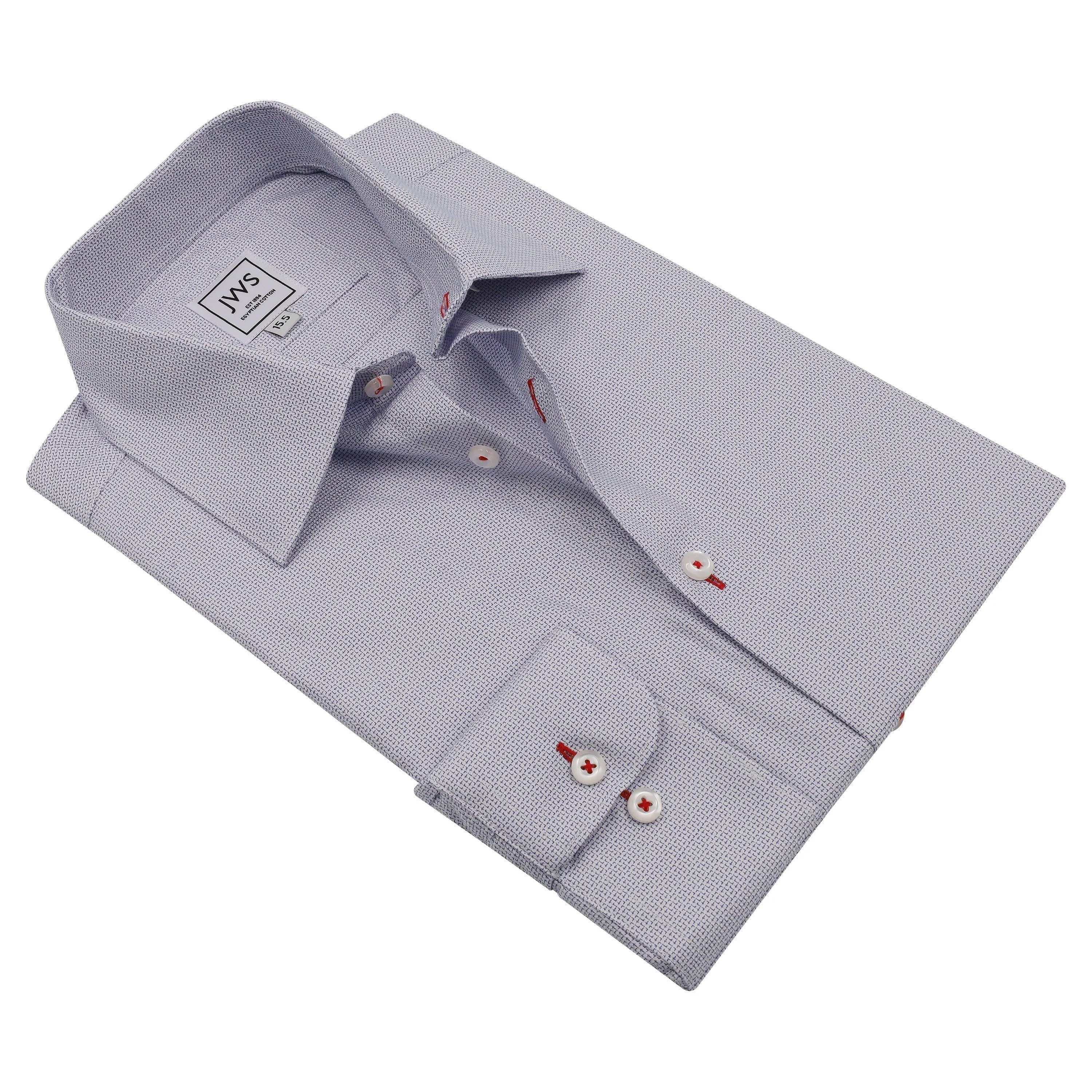 Navy Oval Design Dress Shirts