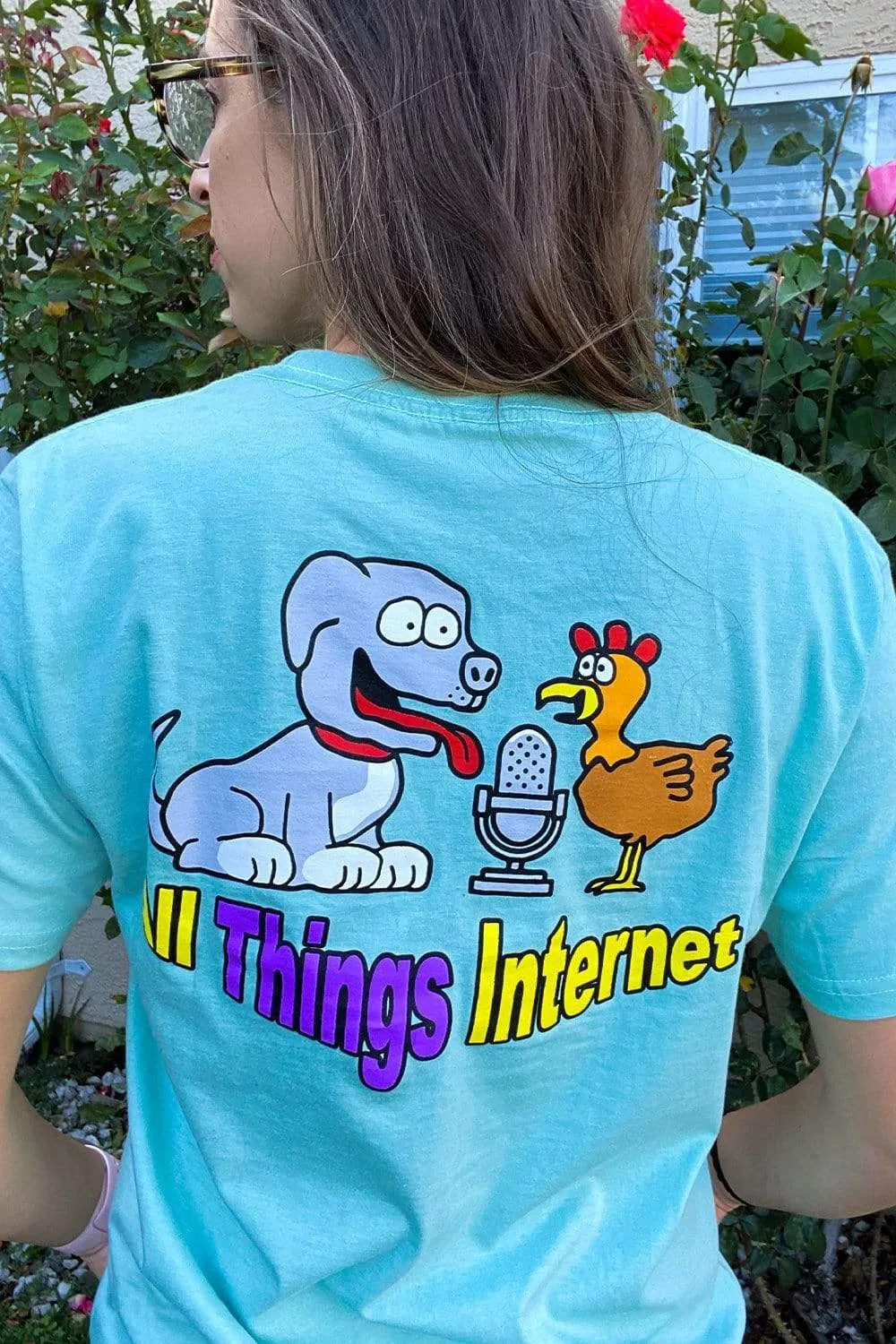 Rachel Ballinger 'All Things Internet' Light Green Shirt