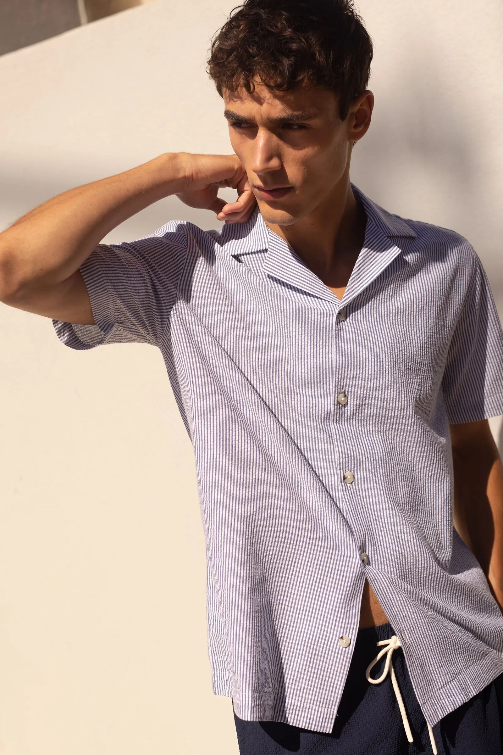 Seersucker Short Sleeve Shirt