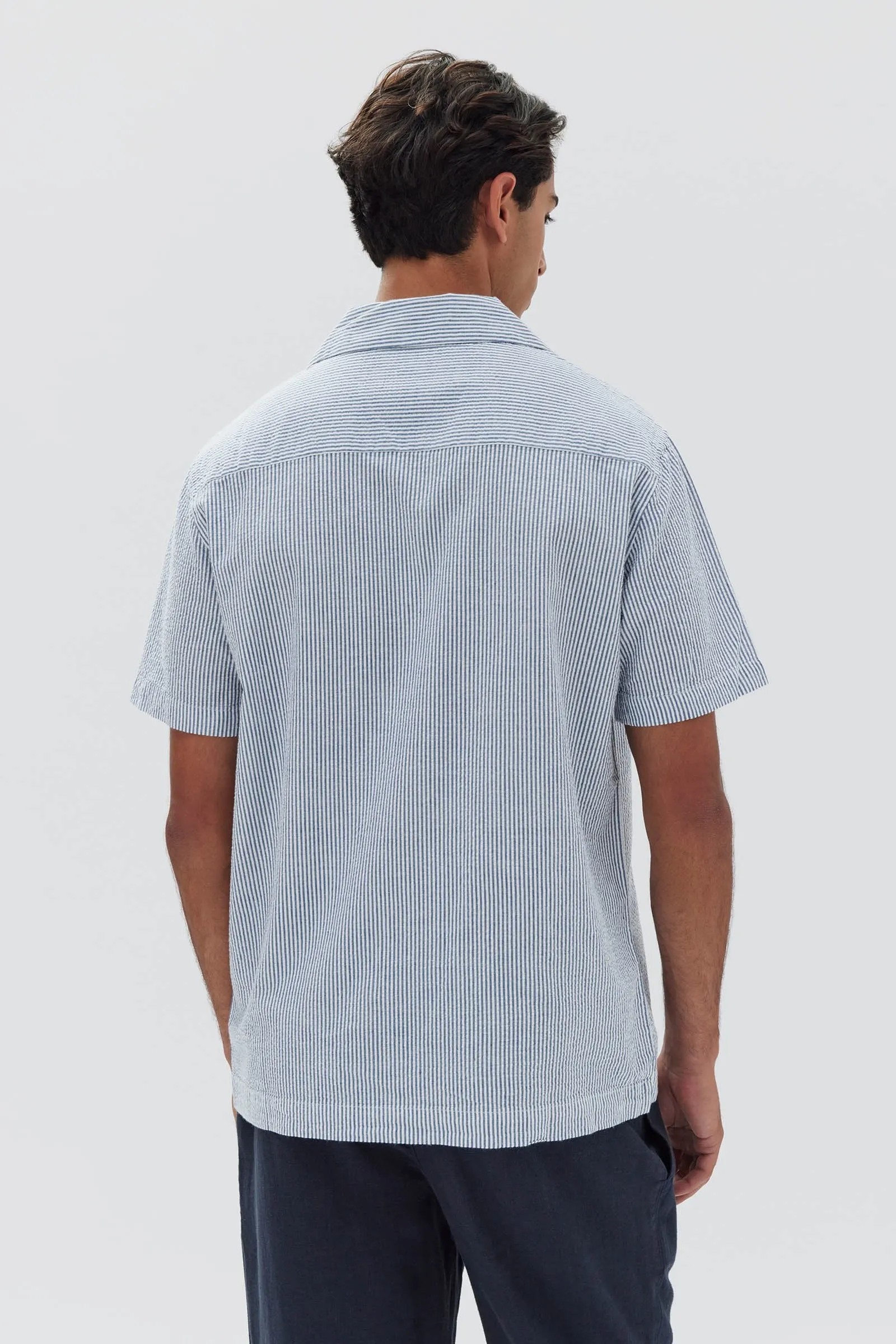 Seersucker Short Sleeve Shirt