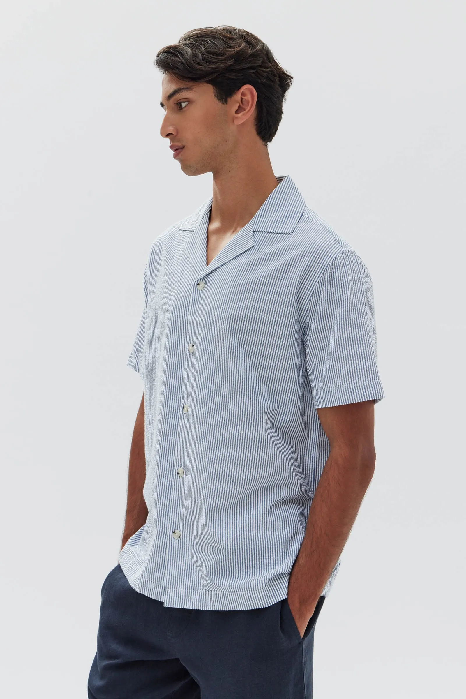 Seersucker Short Sleeve Shirt