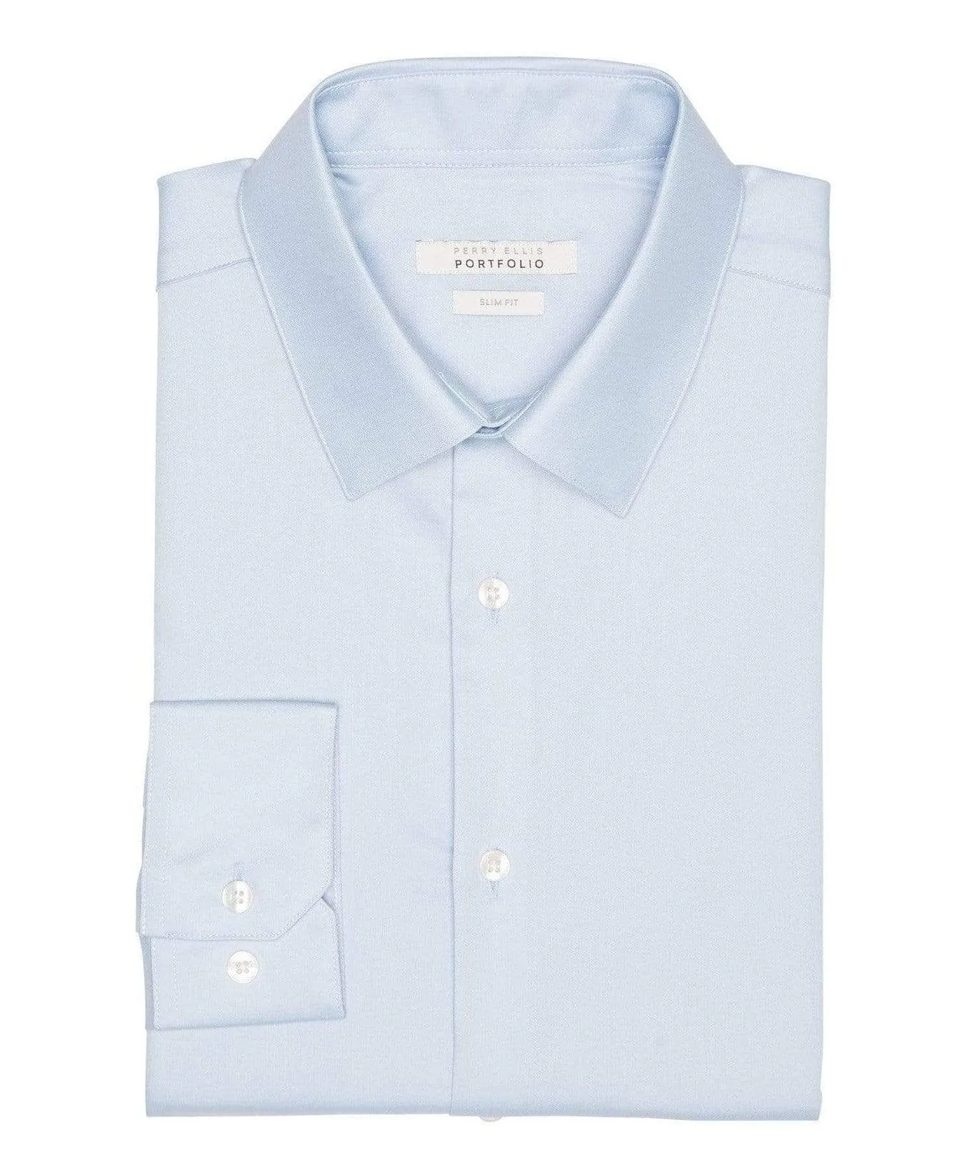 Slim Fit Non-Iron Solid Dress Shirt