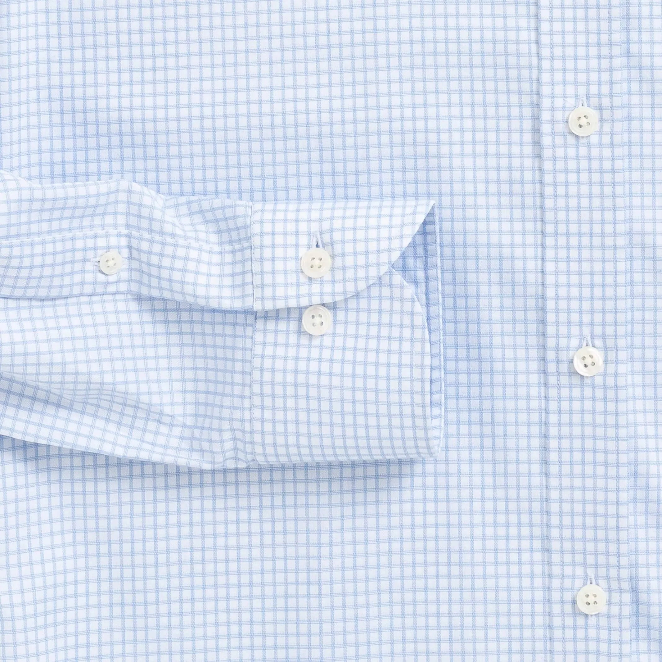 The Sky Blue Owen Check Custom Shirt